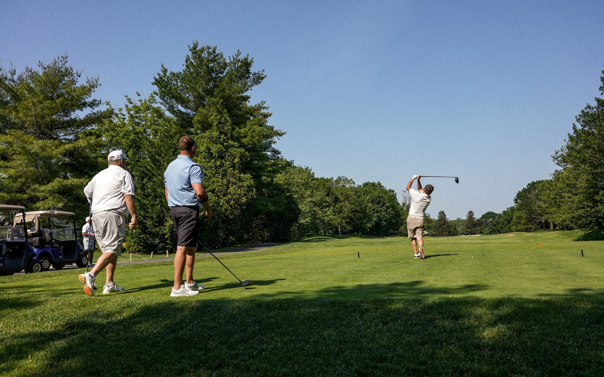 Golf with friends in Commack, NY at Hamlet Golf & Country Club